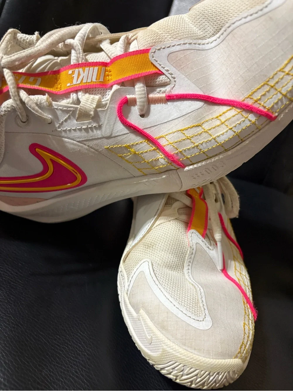 Nike GT 03 sneaker shoes  Pink & Yellow sneakers for girls/women’s size 6.5Y
